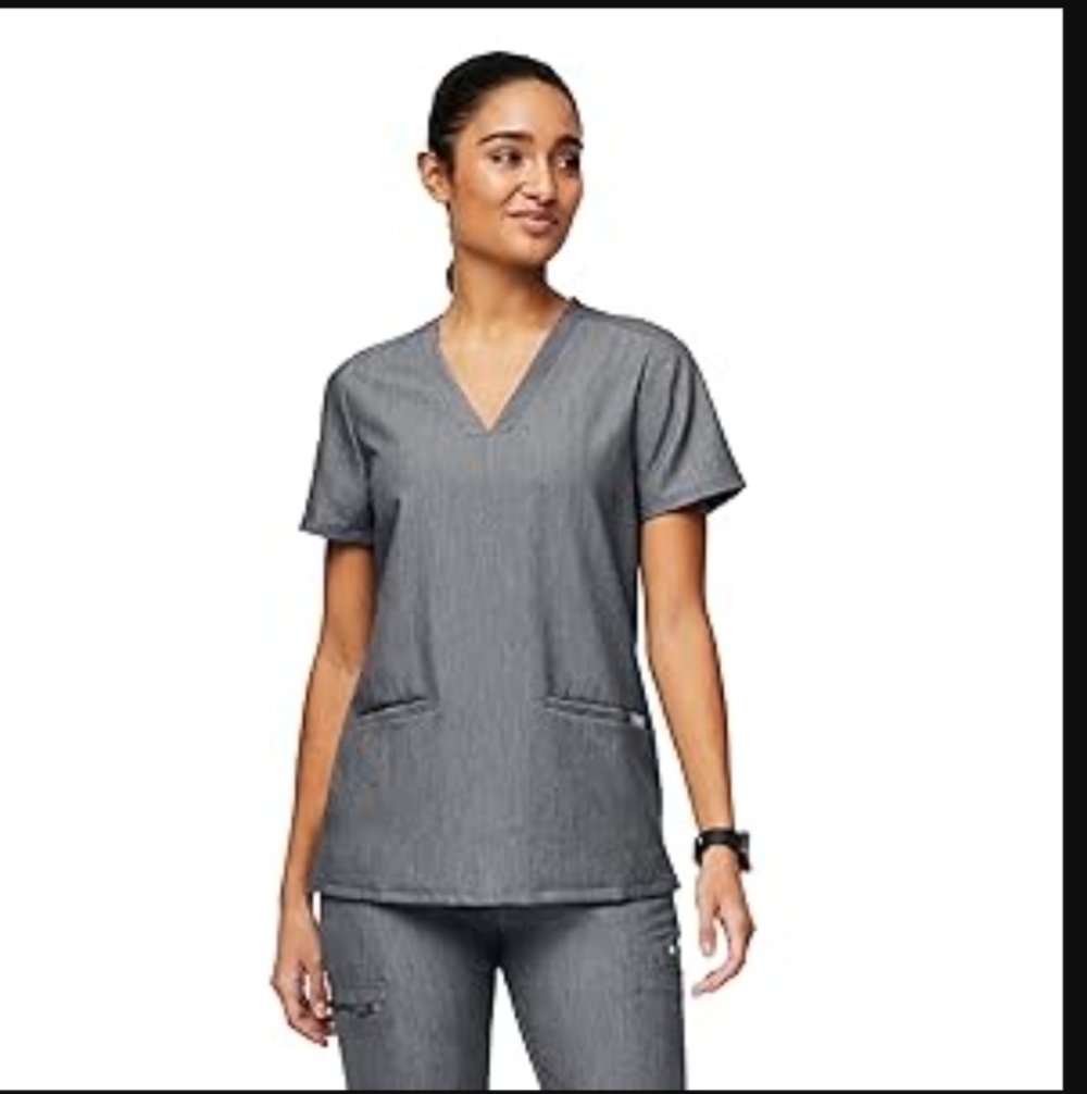 Figs Scrub Set Graphite Casma Top And Zamora Joggers
